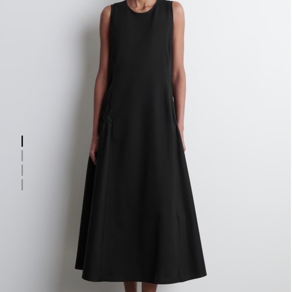 COS Dresses & Skirts - Cos PANELLED GATHERED-SIDE MIDI DRESS
